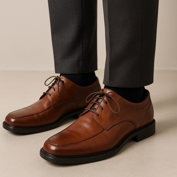 Rockport Other - Rockport Brown Leather Oxfords Men’s 11.5 Lace-Up Comfort Dress Shoes